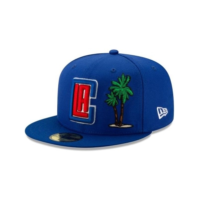 Blue Los Angeles Clippers Hat - New Era NBA Team Describe 59FIFTY Fitted Caps USA9460275